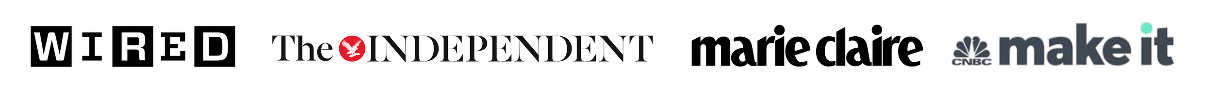 Featured in Wired, The Independent, Marie Claire, CNBC Make It